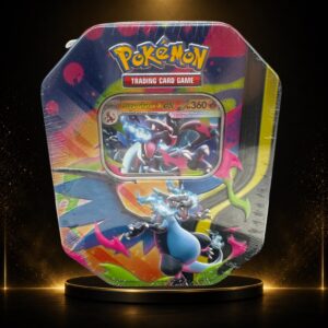 Pokémon Mega-Glurak X ex Tin-Box Deutsch – 4 Booster + Promokarte – Neu OVP