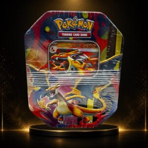 Pokémon Mega-Glurak Y ex Tin-Box Deutsch – 4 Booster + Promokarte – Neu OVP