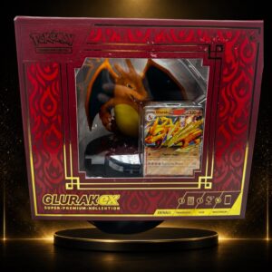 Pokémon Glurak ex Super-Premium-Kollektion Deutsch – 10 Booster, Figur & 3 Promokarten