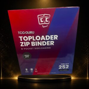 TCG Guru Toploader Zip Binder Xenon Gray – 9-Pocket Album für 252 Toploader